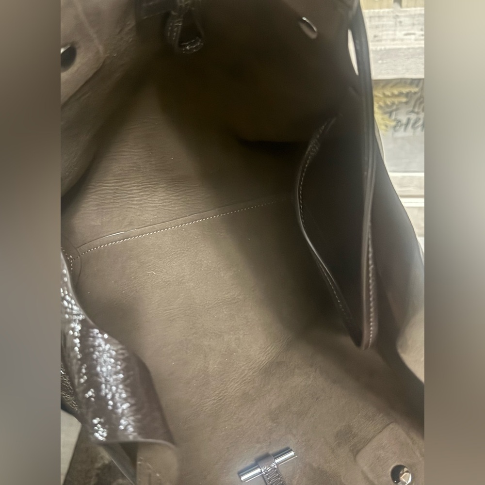Tory Burch Brown Tote with Smooth Leather Finish - Picture 13 of 14
